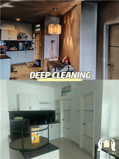 Iskandar Puteri Fire Accident Deep cleaning